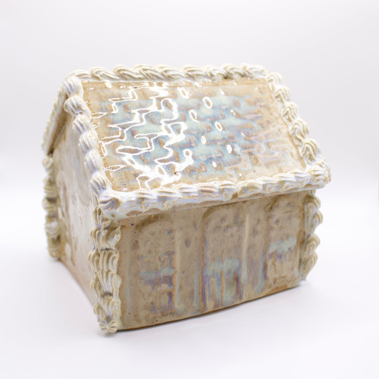 Speckled Ceramic Gingerbread House