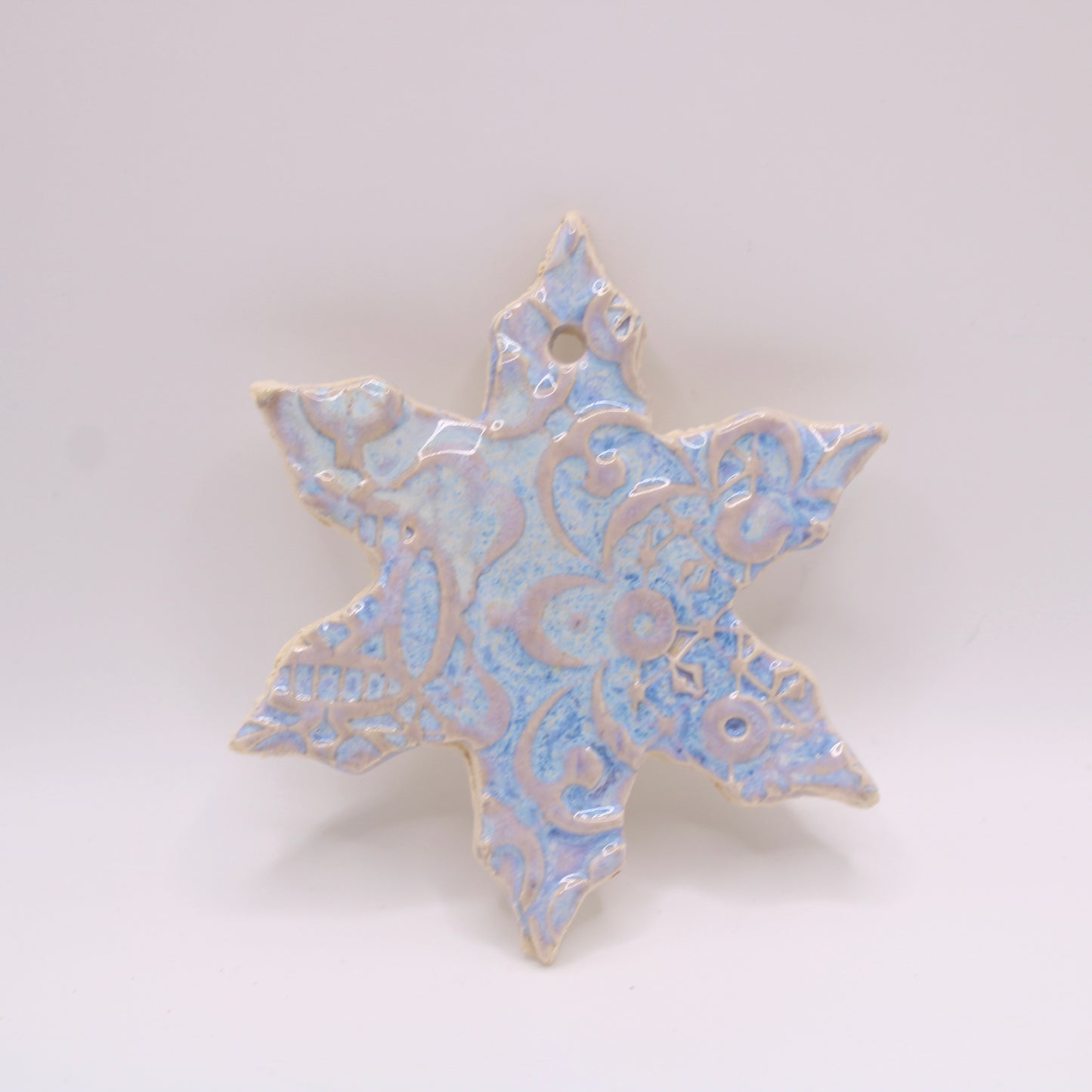 Blue and Purple Lace Ornament