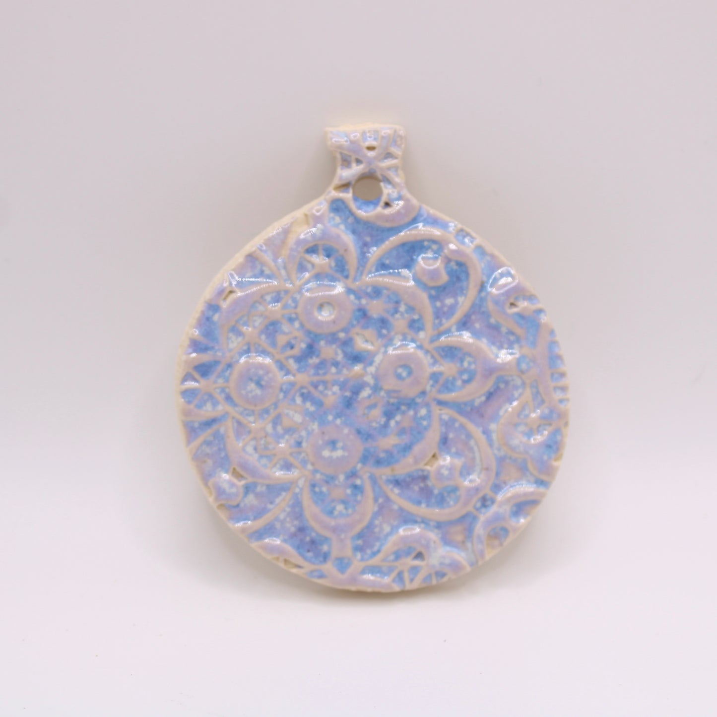 Blue and Purple Lace Ornament