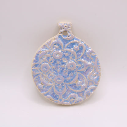 Blue and Purple Lace Ornament