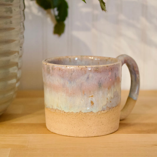 Blue and Purple Dipped Glaze Mug