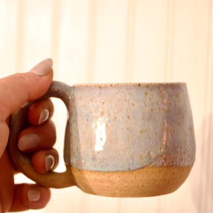 Blue Dipped Speckled Mug