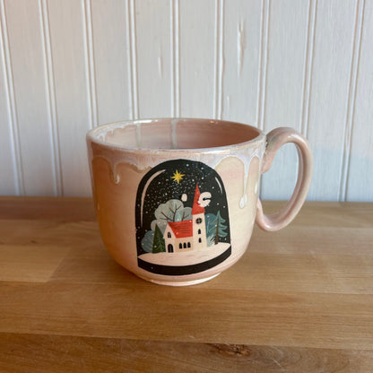 Pink Christmas Decal Mug