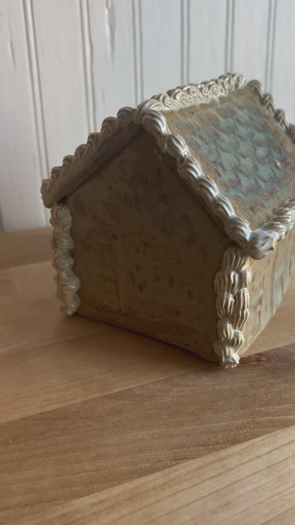 Speckled Ceramic Gingerbread House