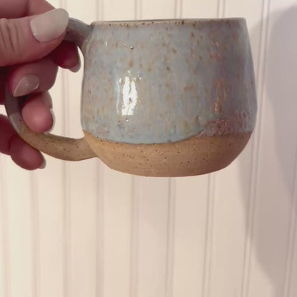 Blue Dipped Speckled Mug